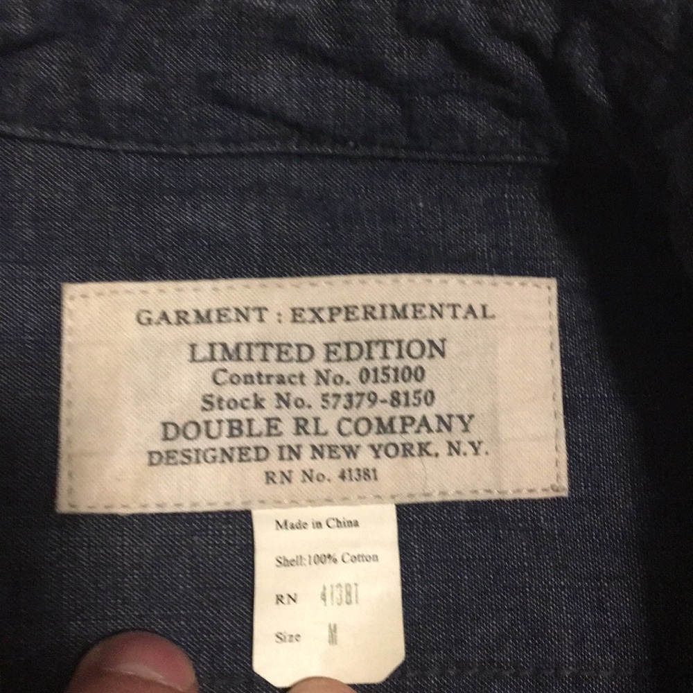 RRL shirt jacket RARE experimental limited edition
